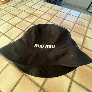 Miu Miu black Bucket Hat Size Small